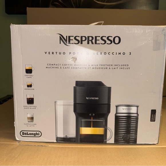 Nespresso | Kitchen | Nespresso Vertuo Pop Aeroccino 3 In Black | Poshmark